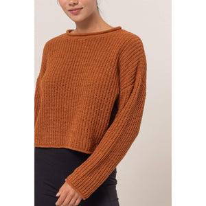 Rolled Edge Sweater