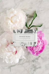 Vintage Peony Shea Butter Soap - Bath Bar