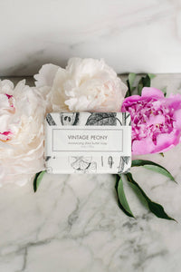 Vintage Peony Shea Butter Soap - Bath Bar